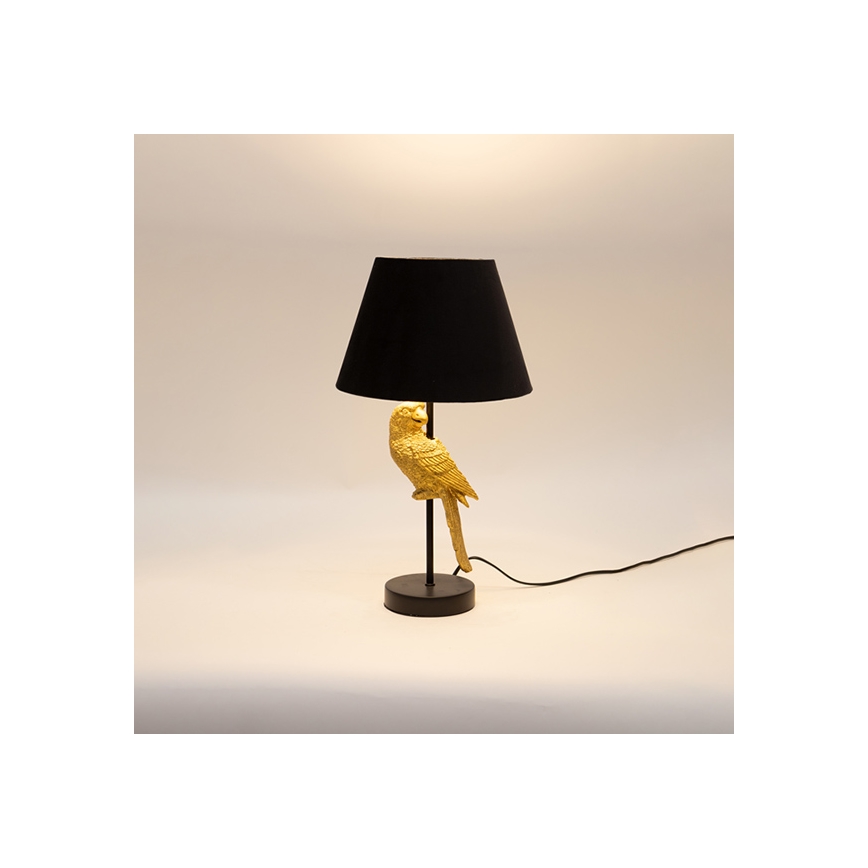 Lampe de table 1xE27/40W/230V noir/doré