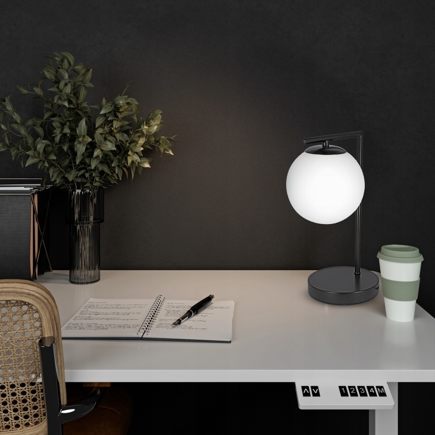 Lampe de table 1xE27/40W/230V noire/blanche