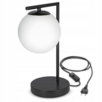 Lampe de table 1xE27/40W/230V noire/blanche