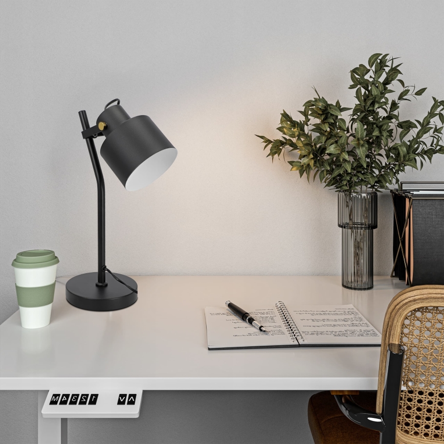 Lampe de table 1xE27/40W/230V noire