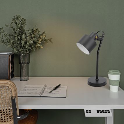 Lampe de table 1xE27/40W/230V noire