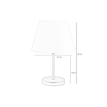 Lampe de table 1xE27/60W/230V rose/noir