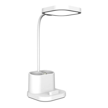 Lampe de table à chargement à intensité variable LED avec un support et une batterie portative LED/5W/5V 2400mAh