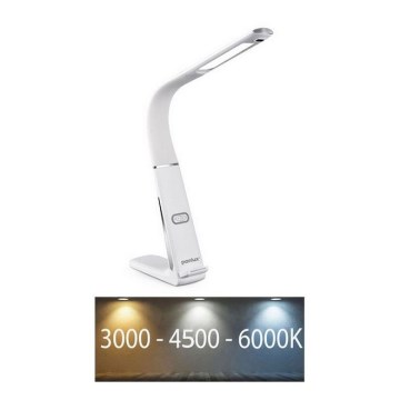 Lampe de table à intensité variable avec charge sans fil et détecteur LORD EVO LED/8W/230V 3000K/4500K/6000K blanc