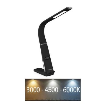 Lampe de table à intensité variable avec charge sans fil et détecteur LORD EVO LED/8W/230V 3000K/4500K/6000K noir