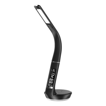 Lampe de table à intensité variable avec charge sans fil Qi 5W et écran LED/6W/230V 3000/4000/6000K noir