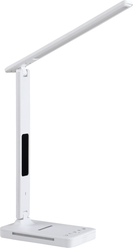 Lampe de table à intensité variable avec charge sans fil QI, écran et Port USB LED/7W/230V 3000-6000K blanc