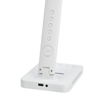 Lampe de table à intensité variable avec charge sans fil QI, écran et Port USB LED/7W/230V 3000-6000K blanc