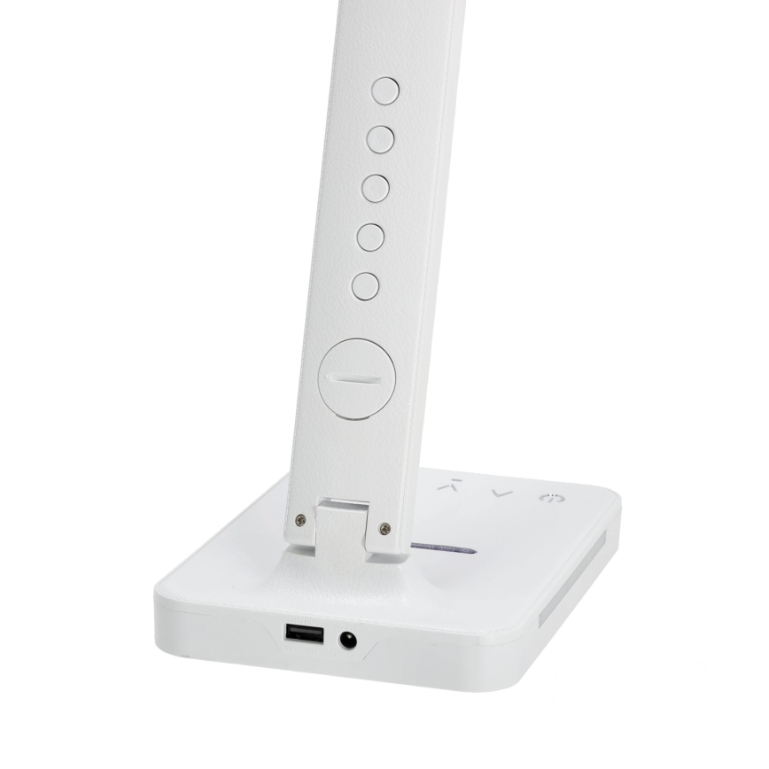 Lampe de table à intensité variable avec charge sans fil QI, écran et Port USB LED/7W/230V 3000-6000K blanc