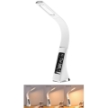 Lampe de table à intensité variable avec écran LEATHER LED/7W/230V blanc