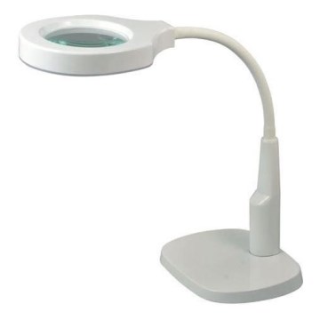 Lampe de table à intensité variable avec loupe bifocale LED/6W/230V 6000-7000K blanc