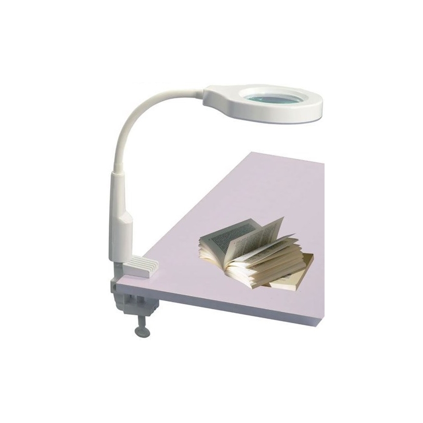 Lampe de table à intensité variable avec loupe bifocale LED/6W/230V 6000-7000K blanc