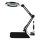Lampe de table à intensité variable avec loupe LED/11W/5V 3000-6000K noir