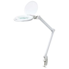 Lampe de table à intensité variable avec une loupe LED/10W/230V blanche