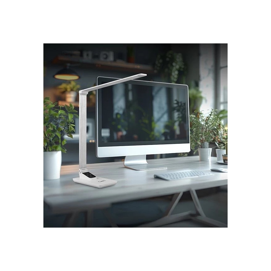 Lampe de table à intensité variable avec USB LED/7W/230V 3000K/4000K/5500K blanc