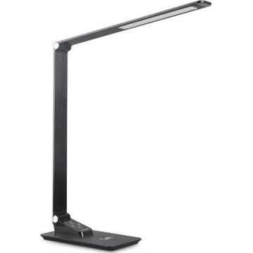Lampe de table à intensité variable avec USB LED/7W/230V 3000K/4000K/5500K noir