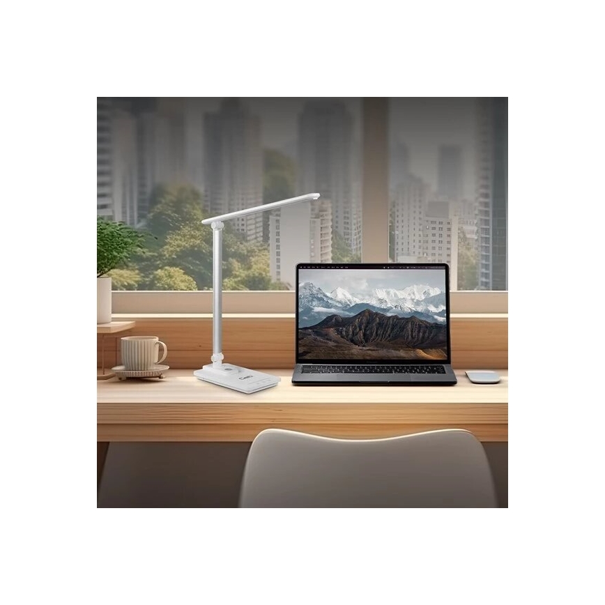 Lampe de table à intensité variable avec USB LED/9W/230V 3000K/4000K/5500K blanc