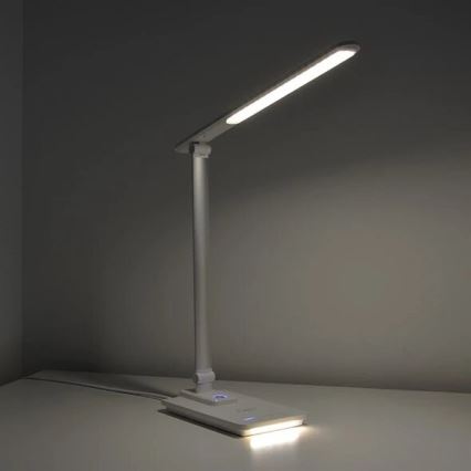 Lampe de table à intensité variable avec USB LED/9W/230V 3000K/4000K/5500K blanc