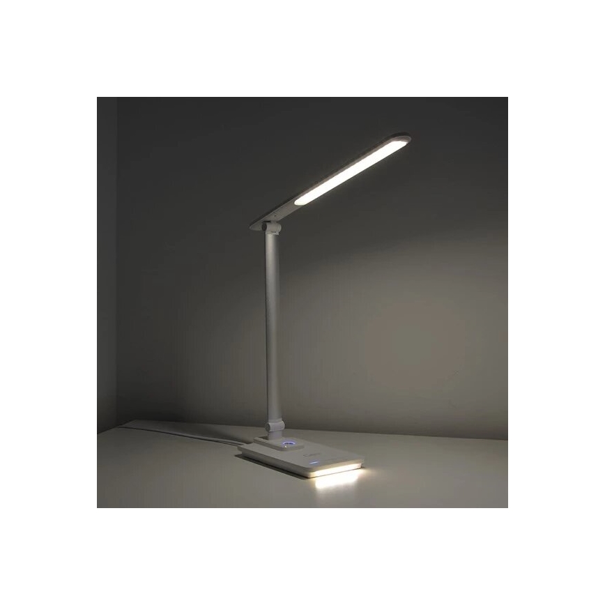 Lampe de table à intensité variable avec USB LED/9W/230V 3000K/4000K/5500K blanc