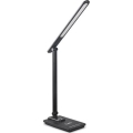 Lampe de table à intensité variable avec USB LED/9W/230V 3000K/4000K/5500K noir