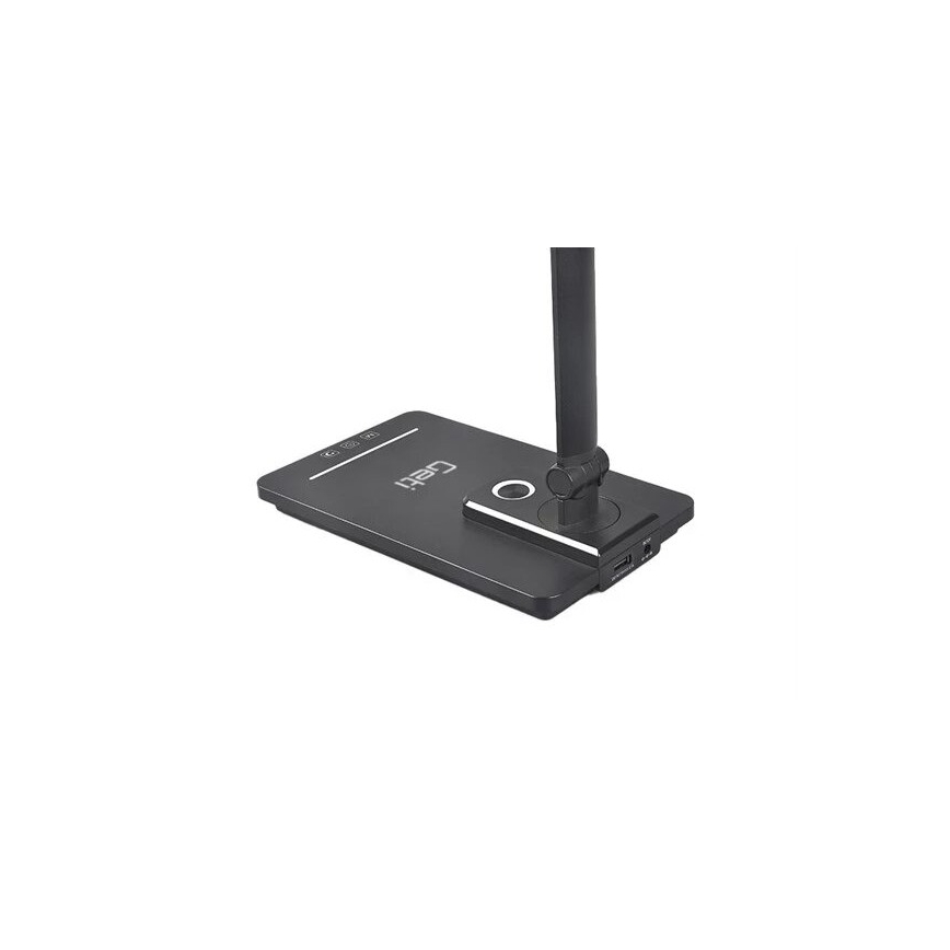 Lampe de table à intensité variable avec USB LED/9W/230V 3000K/4000K/5500K noir