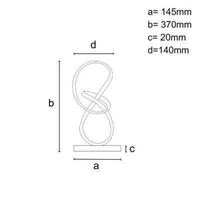 Lampe de table à intensité variable LED/26W/230V 3000/4000/6500K blanc