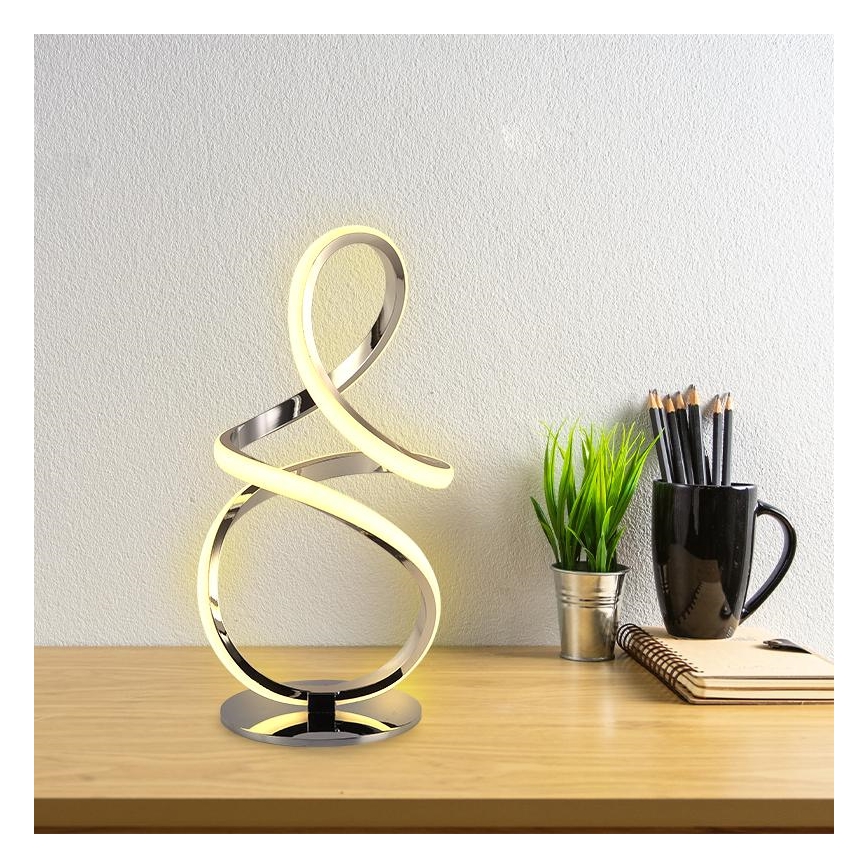 Lampe de table à intensité variable LED/28W/230V 3000/4000/6500K chrome brillant