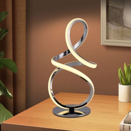 Lampe de table à intensité variable LED/28W/230V 3000/4000/6500K chrome brillant