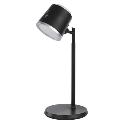Lampe de table à intensité variable rechargeable 4en1 LED/6W/3,7V 3000K/4000K/6500K 1500mAh noir