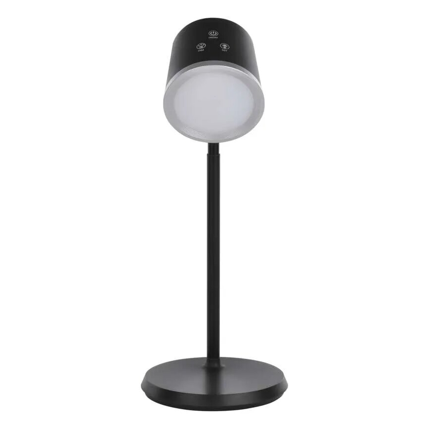 Lampe de table à intensité variable rechargeable 4en1 LED/6W/3,7V 3000K/4000K/6500K 1500mAh noir