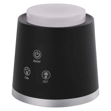 Lampe de table à intensité variable rechargeable 4en1 LED/6W/3,7V 3000K/4000K/6500K 1500mAh noir
