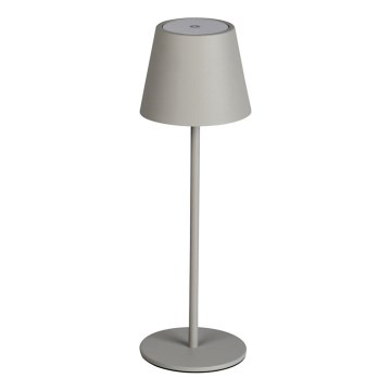 Lampe de table à intensité variable rechargeable INITA LED/1,2W/1800 mAh IP54 gris