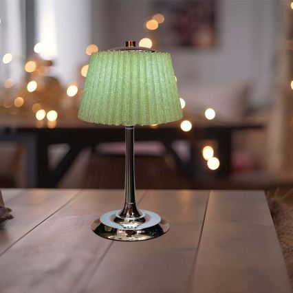 Lampe de table tactile rechargeable et à intensité variable LED/1,5W/5V 3000/4000/6000K 1800 mAh vert