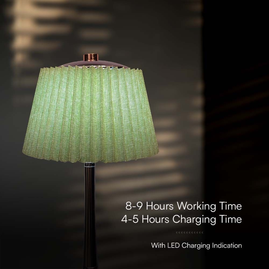 Lampe de table tactile rechargeable et à intensité variable LED/1,5W/5V 3000/4000/6000K 1800 mAh vert
