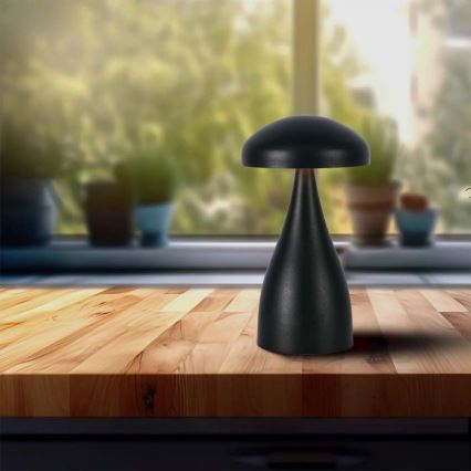 Lampe de table tactile rechargeable et à intensité variable LED/1W/5V 3000-6000K 1800 mAh noir