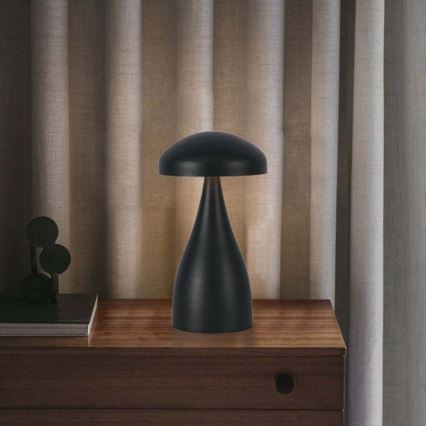 Lampe de table tactile rechargeable et à intensité variable LED/1W/5V 3000-6000K 1800 mAh noir