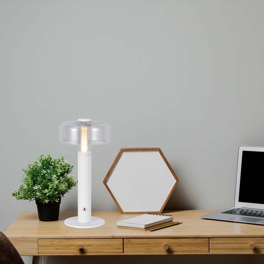 Lampe de table tactile rechargeable et à intensité variable LED/1W/5V 3000K 1800 mAh blanc