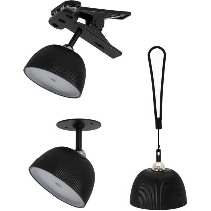 Lampe de table à intensité variable rechargeable 4en1 LED/3,5W/5V 3000/4000/6500K IP54 1800 mAh noir