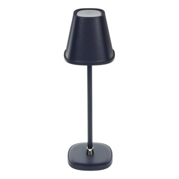Lampe de table à intensité variable rechargeable LED/3W/1800 mAh bleu foncé