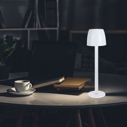 Lampe de table tactile rechargeable et à intensité variable LED/3W/5V 3000K 1800 mAh blanc