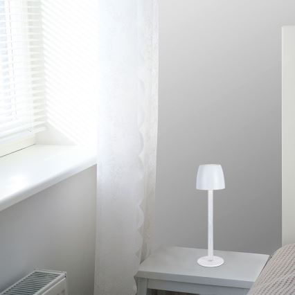 Lampe de table tactile rechargeable et à intensité variable LED/3W/5V 3000K 1800 mAh blanc