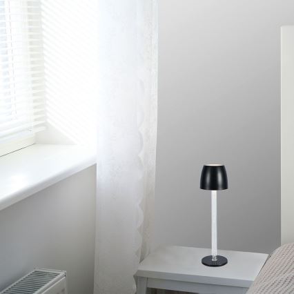 Lampe de table tactile rechargeable et à intensité variable LED/3W/5V 3000K 1800 mAh blanc