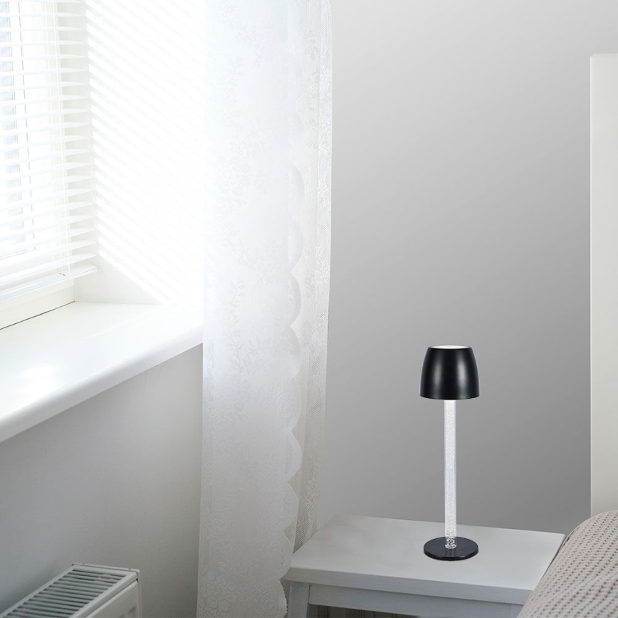 Lampe de table tactile rechargeable et à intensité variable LED/3W/5V 3000K 1800 mAh blanc