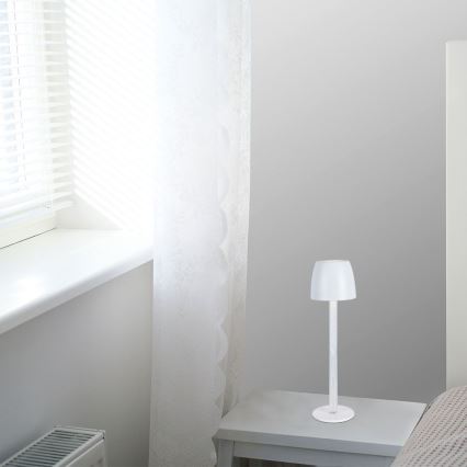 Lampe de table tactile rechargeable et à intensité variable LED/3W/5V 3000K 1800 mAh noir