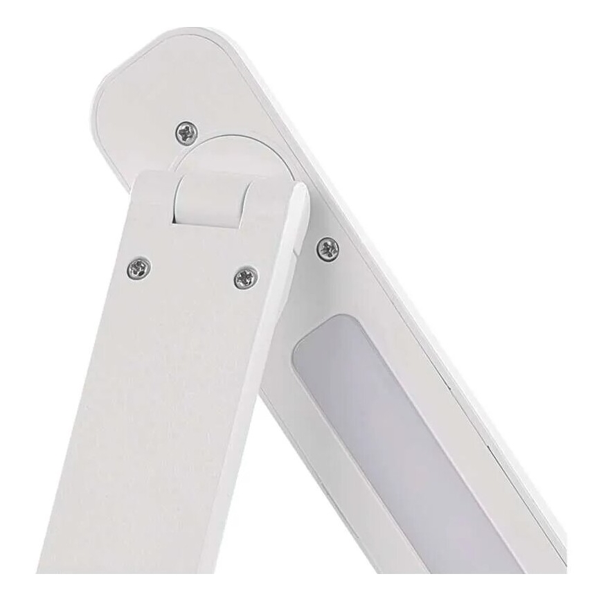Lampe de table à intensité variable rechargeable LED/5W/3,7V 3000K/4000K/6500K 800mAh blanc