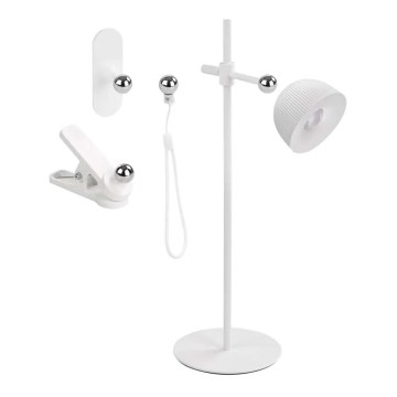 Lampe de table à intensité variable rechargeable magnétique 4en1 LED/4,2W/3,7V 4000K 1200mAh blanc
