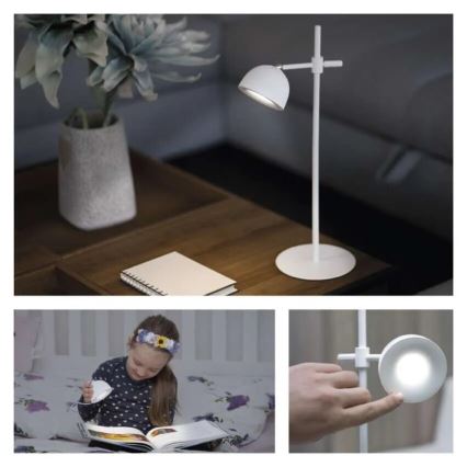 Lampe de table à intensité variable rechargeable magnétique 4en1 LED/4,2W/3,7V 4000K 1200mAh blanc