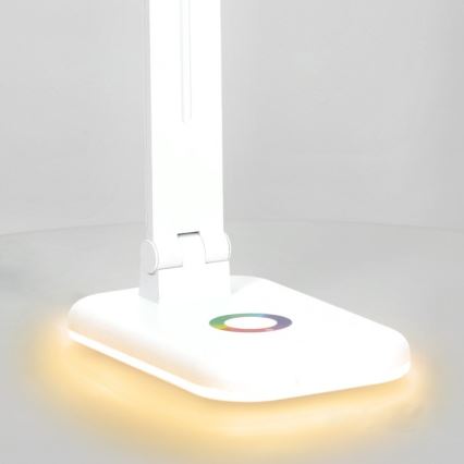 Lampe de table à intensité variable RGBW NOBLITE LED/7W/5V 3000/4000/6500K blanc