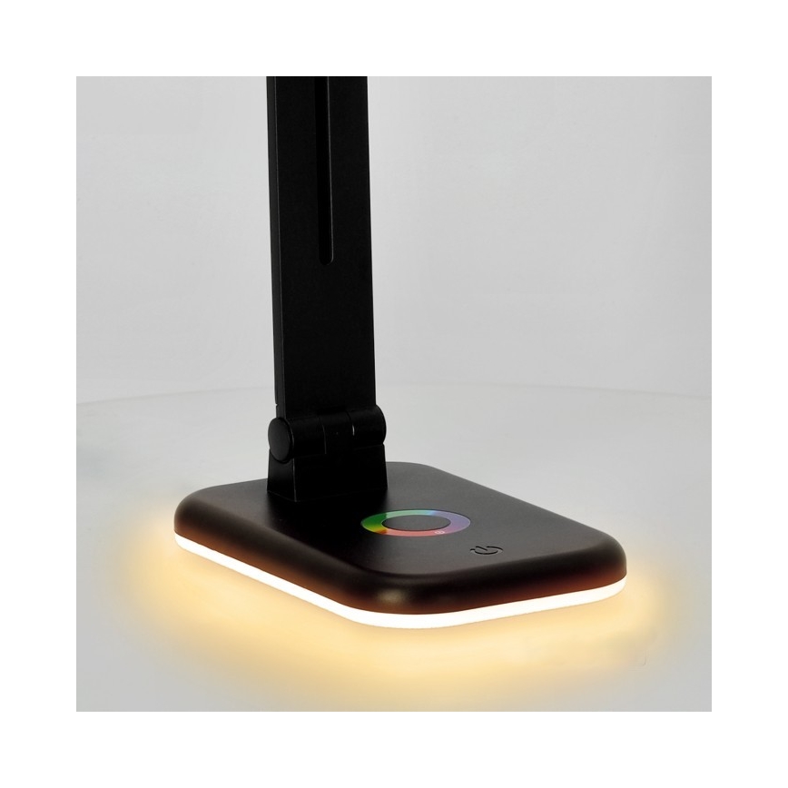 Lampe de table à intensité variable RGBW NOBLITE LED/7W/5V 3000/4000/6500K noir