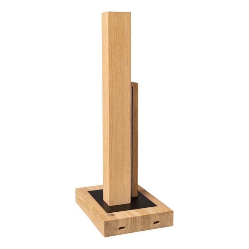 Lampe de table à intensité variable SOHO BLACK LED/10W/230V 45 cm chêne